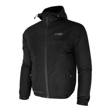 Imagem de Jaqueta X11 Rain Impermeável Corta Vento Casual Frio Capuz, Preto, 3G