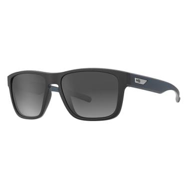 Imagem de HOT BUTTERED - Óculos de Sol HB H-BOMB - Proteção UV 100%, Óculos Escuros Masculino e Feminino, Armação e Hastes Resistentes - Preto Quadrado, Lente Fumê Degradê