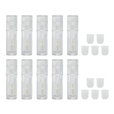 Imagem de Tubo de brilho labial de 2 ml, vazio, transparente, portátil, leve, recarregável, vazio, protetor labial