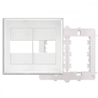 Imagem de Placa Fame Evidence 4X4 Branca (2Modulo) Com Suporte