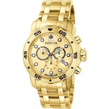 Imagem de Relógio Invicta Pro Diver 0074 Banhado A Ouro 18k Masculino