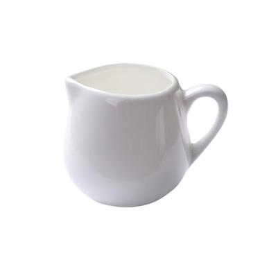 Imagem de Molheira Jarra de Leite de Porcelana de Ossos Mini Jarra de Leite de Cerâmica Jarra de Leite de Pequena Capacidade Copo de Leite com Alça Acessórios para Café Jarra de Molheira(55ml)