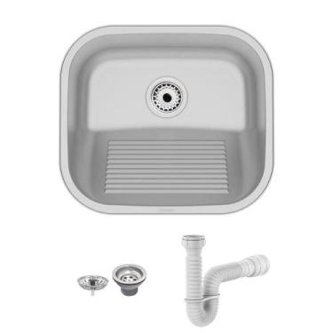 Imagem de Tanque Tramontina Hera Compact 19 40X35 94404107 Aço Inox Escovado + S