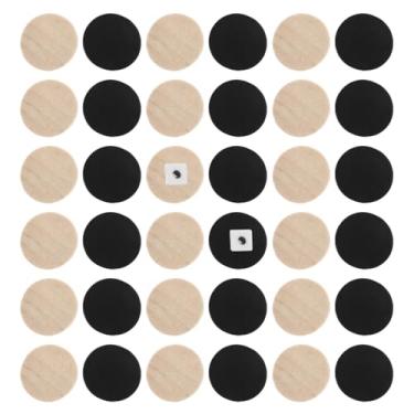 Imagem de 30pcs Wood Backgammon Pieces Checkers, 0.70 Inch Wooden Chess Pieces for Board Games, Assorted Colors, Ideal for Family Gatherings and Parties