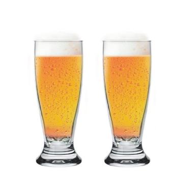Imagem de Jogo 2 Copos Para Cerveja Bon Gourmet Vidro 430ml