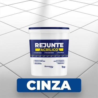 Imagem de Rejunte Acrílico 1kg Biomassa Cores, Cinza
