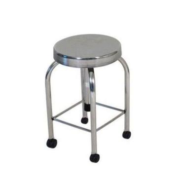 Imagem de Banco giratório totalmente inox - BR CIRURGICA