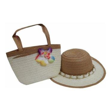 Imagem de Kit Infantil Chapéu E Bolsinha Liso Para Personalizar - oem