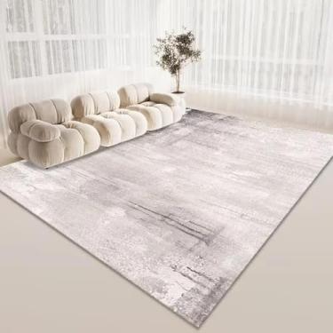 Imagem de Tapete minimalista moderno para sala de estar, decoração de estilo simples, sofá, área, fácil de limpar, tapetes de banheiro (200 x 250 cm, 78,7 x 98 pol./Sem fiapos - 8)
