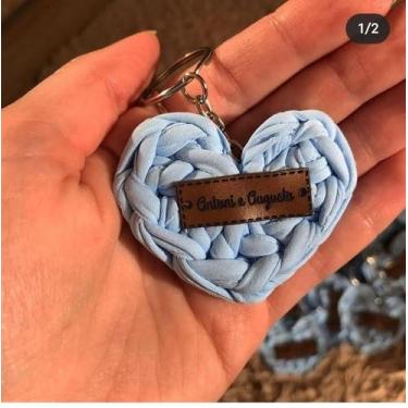 Imagem de Chaveiro de Coração - Boutique do Crochet , Vermelho
