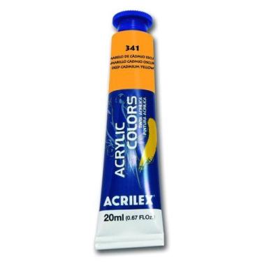 Imagem de Tinta Acrílica Acrylic Colors 20ml Bisnaga Acrilex, Amarelo cádmio esc