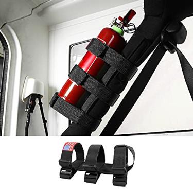 Imagem de Hoolcar Suporte de Extintor de Incêndio em Barra de Rolo, 1 – 1,4 kg para Jeep Wrangler TJ CJ YJ JK JKU JL JLU JT, preto, 1 peça