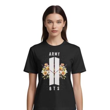 Imagem de Camiseta BTS ARMY Camisa Estampada Kpop Unissex Básica - Glev.Conceito