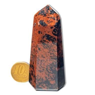 Imagem de Ponta Obsidiana Mahogany Natural 75 a 100g 6 a 10cm Tipo A - Cristaisd