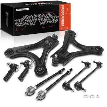 Imagem de A-Premium Conjunto Premium Com 8, Braço De Controle Dianteiro Inferior, Barra Estabilizadora, Extremidade Interna E Externa Da Direção, Compatível Ford Contour 1998-2000, Mercury Cougar 1999-2002, M