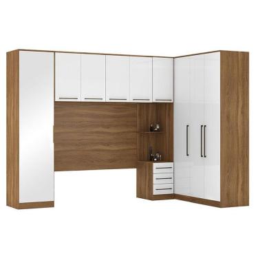 Imagem de Quarto De Casal Irlanda Ambiente 7 Amêndola Branco - Demartêz