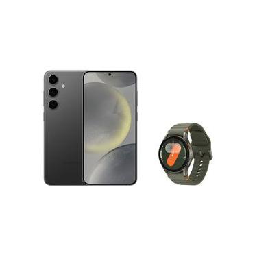 Imagem de Celular Samsung S24+ 256GB - Preto + Galaxy Watch7 BT 40mm - Verde 256 GB / Grafite