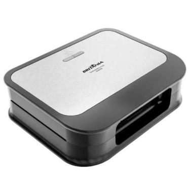 Imagem de Sanduicheira Quadratt Grill 750W Britania Antiaderente em Inox 220V