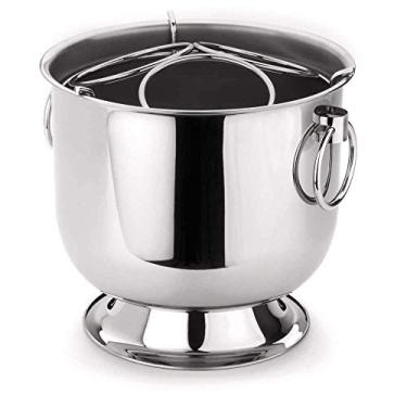 Imagem de Champagneira 6 Litros com Base Coletora, Alças E Grelha 3 Garrafas – Forma Inox