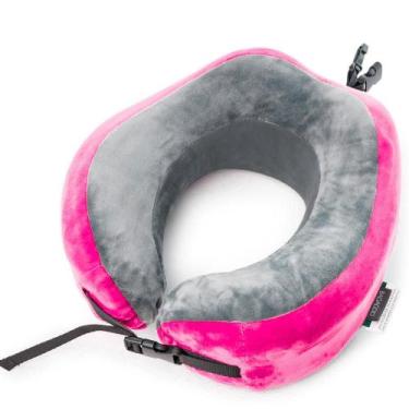 Imagem de Almofada de Pescoço Compacta Flex Rosa - Bagaggio, U