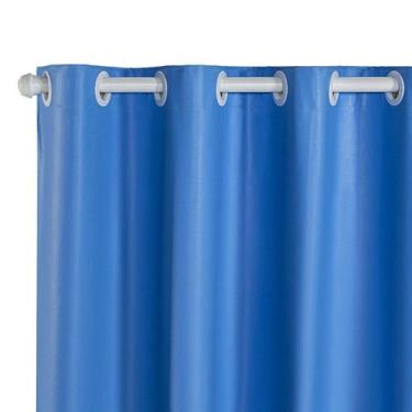Imagem de Cortina Folha Blackout PVC 1,40m x 1,60m Uma Parte Bloqueia Luz Sala Q