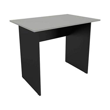 Imagem de Mesa De Escritório New City Retangular 90 cm Preto & Cinza - única
