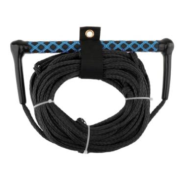 Imagem de Baoblaze Corda para esqui aquático de 75 pés com alça, linha portátil para surfe em barcos, corda de reboque para esqui aquático para wakeboard, surfe e, Corda Negra