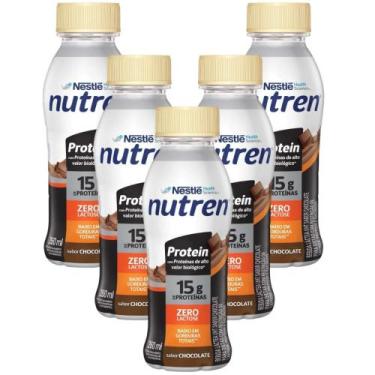 Imagem de Kit Nutren Protein Sabor Chocolate Com 5 Unidades De 260ml Cada - NEST