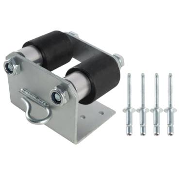 Imagem de SleYuYir Kit de suporte de rolo inferior adequado para Peterbilt 379, lado esquerdo do motorista, substitui 13-04401 13-04401M002 13-03593 13-04413SPL 13-04467, aço, prata, suporte de parede