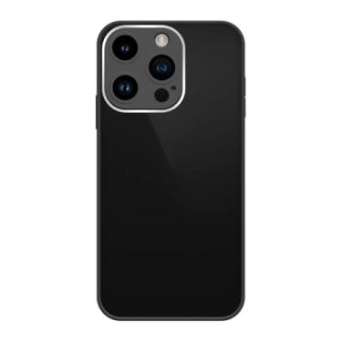 Imagem de Capinha Compativel com iPhone 12 Pro Max Verso Vidro Reflexivo Bordas de Silicone Luxuosa Premium Com Proteção de Camera