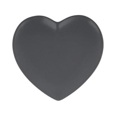 Imagem de PETISQUEIRA LOVELY CORAÇÃO EM PORCELANA CINZA 19X18xX2CM