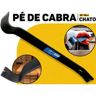 Imagem de Pé De Cabra Chato 18 Polegadas 45cm Aço Carbono Resistente Bramix Prof