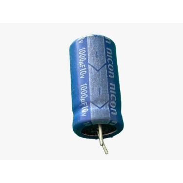 Imagem de 3x Capacitor Eletrolitico 1000uf/10v 105 10x20mm Nicon