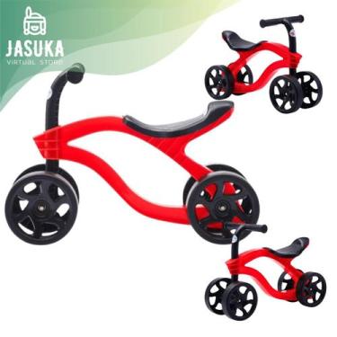 Imagem de Bicicleta Andador De Equilíbrio Infantil Futurista Sem Pedal 4 Rodas q