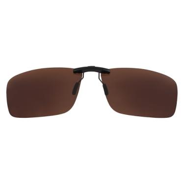Imagem de Óculos de sol polarizados CLIP-ON para Oakley Ox3227 Fuller masculino, Marrom, 55 X 17