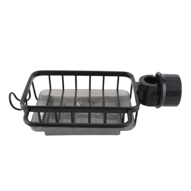 Imagem de TOPINCN Suporte de Pia, Organizador de Rack de Escova de Esponja de Prato Com Bandeja de Gotejamento Prateleira de Armazenamento de Torneira de Cozinha Multifuncional para Casa para Casa (Preto)
