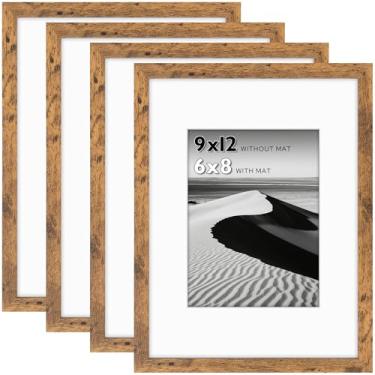 Imagem de Moldura de 22 x 30 cm adequada para porta-retratos de 15 x 20 cm com tapete ou moldura de 23 x 30 cm sem tapete – moldura de borda fina ótima para fotos, retratos, colagens de família, decoração