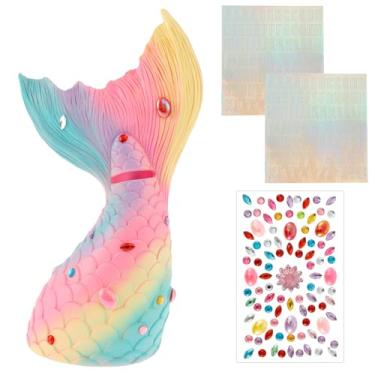 Imagem de Cofrinho com adesivos faça-você-mesmo, cofrinho inquebrável, cofrinho decorativo para crianças, fofo, reutilizável, caixa econômica para crianças, meninas, crianças, rosa, aniversário, Páscoa