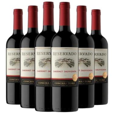 Imagem de Kit 6 Vinhos Concha Y Toro Reservado Cabernet Sauvignon - Kit Divvino
