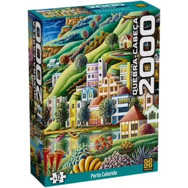 Imagem de Quebra Cabeça Puzzle 2000 Peças Porto Colorido Grow