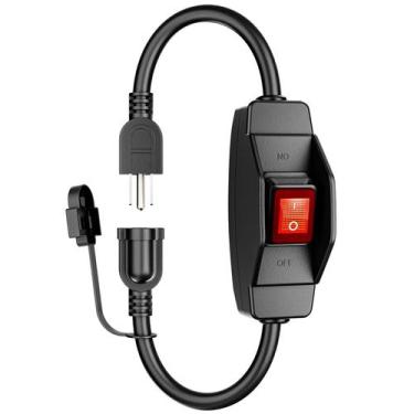 Imagem de Cabo de extensão KASONIC de 0,5 m com interruptor 14/3 AWG 1875W/15A E