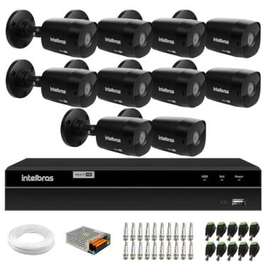 Imagem de Kit 10 Câmeras Intelbras Vhd 1230 B Full Hd 1080p Bullet Black G7 Visão Noturna 30m Ip67 + Dvr Intelbras Mhdx 1216 Full Hd 16 Canais Multi Hd