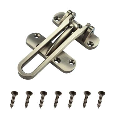 Imagem de U 10309 Trava de barra giratória para portas articuladas, trava de proteção de porta para proteção de segurança de crianças/animais de estimação, trava de segurança fundida para segurança doméstica