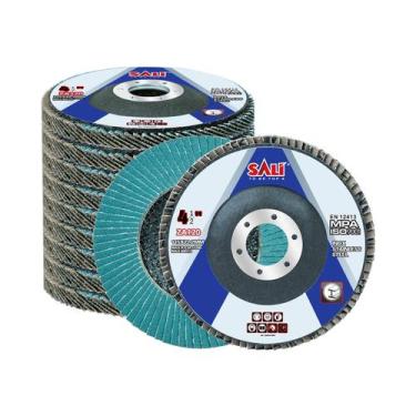 Imagem de Esmerilhadeira angular Flap Disc Sali Zirconia 120 Grit de 4,5 cm x 22
