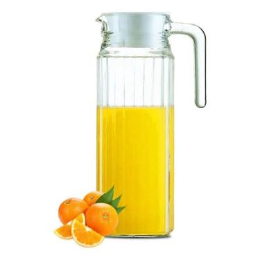 Imagem de Jarras De Vidro Suíça 1 Litro Jarra Para Suco Água Vidro Resistente (1)