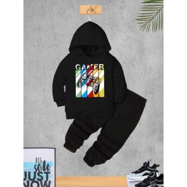 Imagem de Conjunto moletom infantil - Cabide kids, Preto, 14