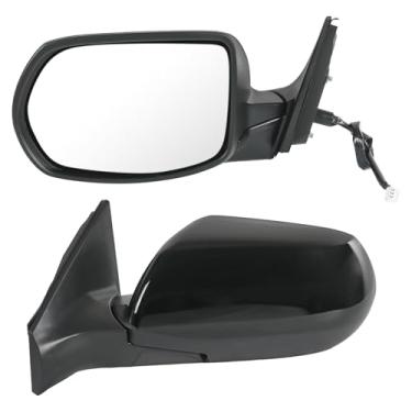Imagem de JDMSPEED Espelho retrovisor lateral esquerdo do motorista compatível com Honda CRV 2017-2022 manual dobrável vidro elétrico preto substituição #76251TLCA21 (3 pinos)