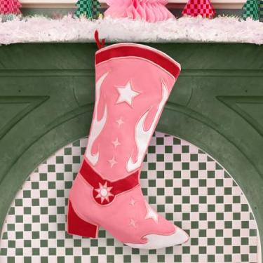 Imagem de xo, Fetti Meia de bota de vaqueira | Decorações de festa de fim de ano, Natal de vaqueira, tema de rodeio, elefante branco, meia feminina