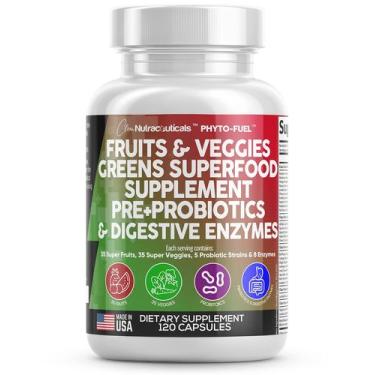 Imagem de Suplemento Clean Nutraceuticals, frutas e vegetais, 120 cápsulas