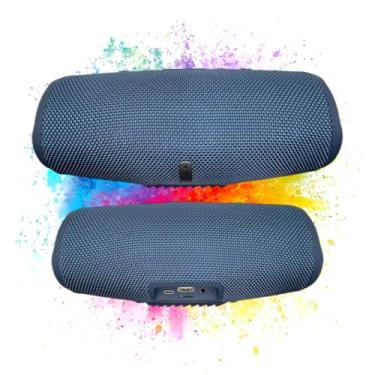 Imagem de Caixa de Som Bluetooth Portátil, 40W, À Prova D'água, Entrada USB/Cartão de Memória/Auxiliar, Bateria 10000mAh, microfone, 15h de reprodução (Vermelho)